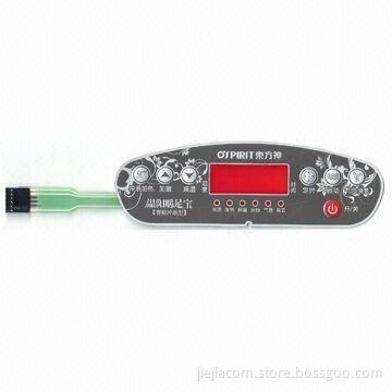 Control Membrane Switch (Matte), Made of PET/PC/PVC,10 to 500W Contact Resistance